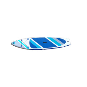 ALPIDEX Aufblasbares Stand Up Paddle Board SUP (320x76x15cm), Tragetasche, Paddel, Luftpumpe, Leash - Cloud