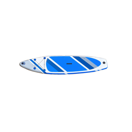 ALPIDEX Aufblasbares Stand Up Paddle Board SUP (320x76x15cm), Tragetasche, Paddel, Luftpumpe, Leash - Water