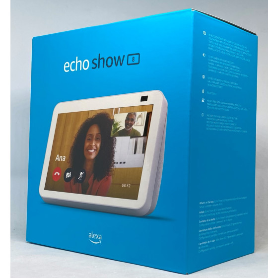 Amazon Echo Show 8 2. Generation (2021) HD-Smart Display mit Alexa und 13-MP-Kamera - Weiß