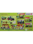 Schleich 42379 Farm World Spielset, Traktor mit Anhänger, Spielzeug ab 3 Jahren
