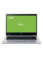 Acer Spin 3 SP314-54N 35. 56 cm (14") Full HD Convertible Notebook, Intel Core i3-1005G1, 4GB RAM, 128GB SSD, Windows 10 Pro, QWERTZ Silber