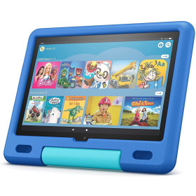Amazon Fire HD 10 Kids Tablet 2021, 25,6 cm (10,1 Zoll) Full HD Display (1080p), 32 GB Speicher, kindgerechte Hülle in Himmelblau