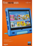 Amazon Fire HD 10 Kids Tablet 2021, 25,6 cm (10,1 Zoll) Full HD Display (1080p), 32 GB Speicher, kindgerechte Hülle in Himmelblau