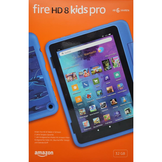 Amazon Fire HD 8 Kids Pro Tablet 20,3 cm (8 Zoll) HD Display, ab 6 Jahren, 32 GB Speicher, kindgerechte Hülle im Raumschiffe-Design