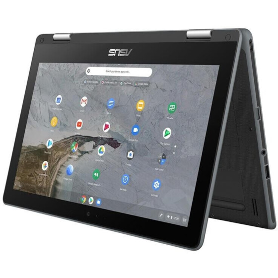 Asus Chromebook Flip C214MA-BW0262 29,46 cm (11,6) Convertible Chromebook, Intel Celeron N4020, 4 GB RAM, 64 GB eMMC, ChromeOS, QWERTZ - Grau