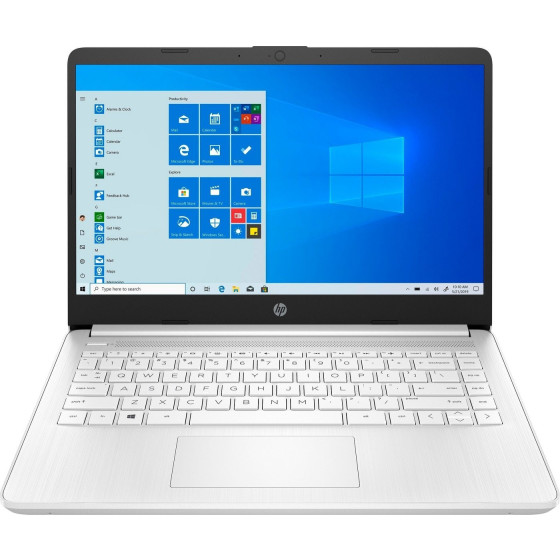HP 14s-fq0206ng 35,56 cm (14") Notebook AMD 3020e, 4GB RAM, 64GB eMMC, AMD Radeon, Windows 10 S Home, QWERTZ, Weiß