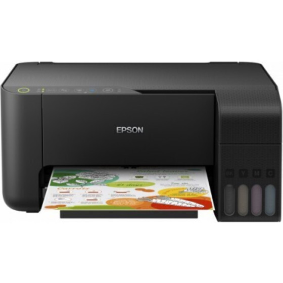 Epson EcoTank ET-2715 3-in-1 nachfüllbares Tintenstrahl Multifunktionsgerät, Kopierer, Scanner, Drucker, WiFi, USB - Schwarz