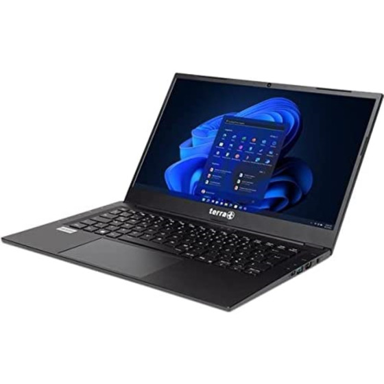 TERRA MOBILE 1417 35,6 cm (14") Full HD Notebook, Intel Celeron 5205U, 4GB RAM, 128 GB SSD, Windows 10 Pro, QWERTZ Anthrazit