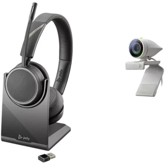 Poly Studio P5 USB HD Webcam Bundle mit Voyager Headset 4220 UC