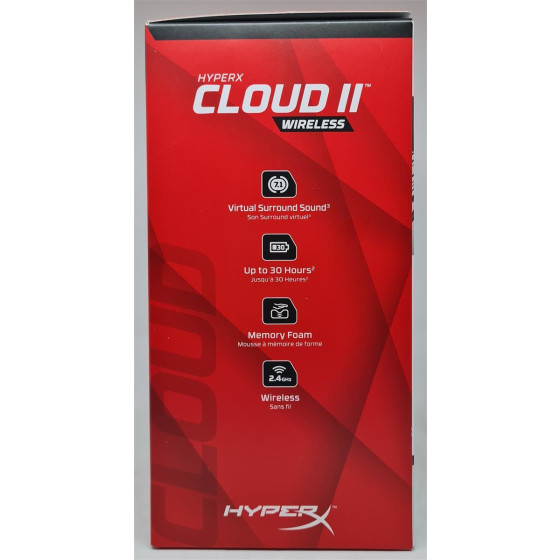HyperX Cloud II Wireless Over-ear Gaming Headset, für PC, PS4, Nintendo Switch - Schwarz/Rot