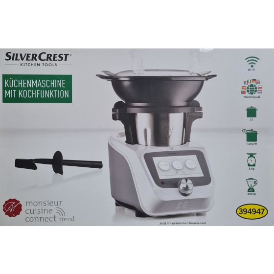 SilverCrest Monsieur Cuisine connect trend SKMC 1200 F6 Küchenmaschine - Weiß