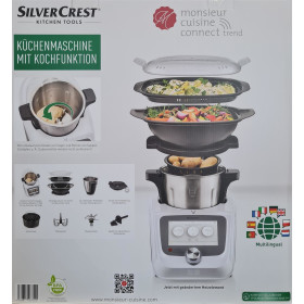 SilverCrest Monsieur Cuisine connect trend SKMC 1200 F6 Küchenmaschine - Weiß