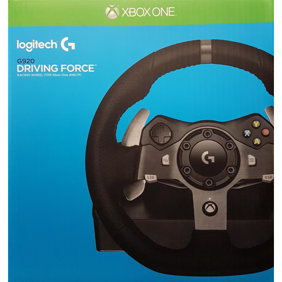 Logitech G920 Racing Lenkrad Driving Force für Xbox One, PC, Schwarz