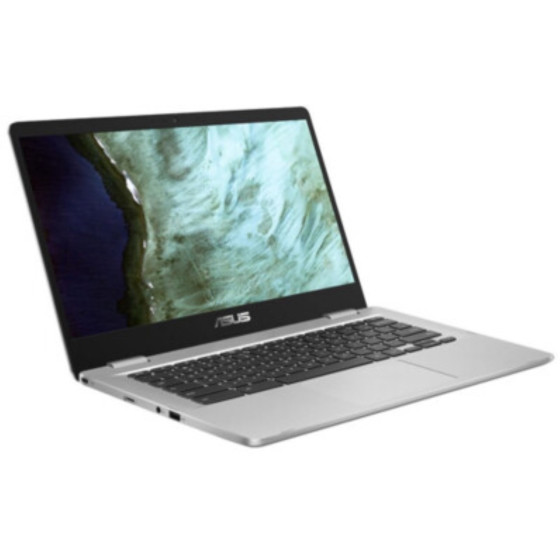 ASUS C423NA-BV0533 Chromebook 36,56 cm (14) HD, Intel Celeron N3350, 4GB RAM, 64GB eMMC, ChromeOS, QWERTZ - Silber