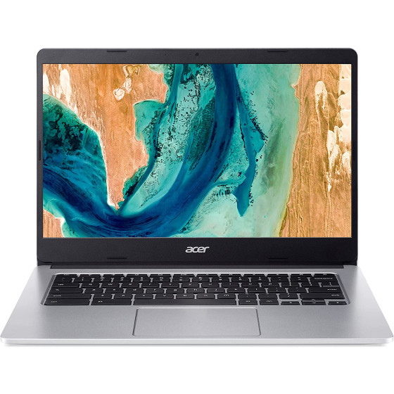 Acer Chromebook CB314-2H-K92Z 35,56 cm (14 Zoll) Full HD IPS, Mediatek MT8183, 4GB RAM, 64GB eMMC, ChromeOS, QWERTZ - Silber