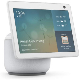 Amazon Echo Show 10 (3. Generation) 25,6 cm (10,1 Zoll) Hochauflösendes Smart Display mit Bewegungsfunktion und Alexa, Weiß
