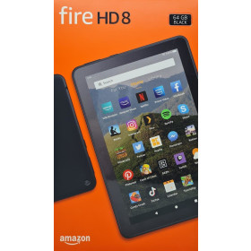 Amazon Fire HD 8 Tablet 2020 mit Alexa 20,32cm (8 Zoll) HD-Display 64 GB mit Spezialangeboten, Schwarz