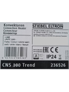 STIEBEL ELTRON Wandkonvektor CNS 100 TREND Elektroheizgerät, LC-Display, Wochentimer - Weiß