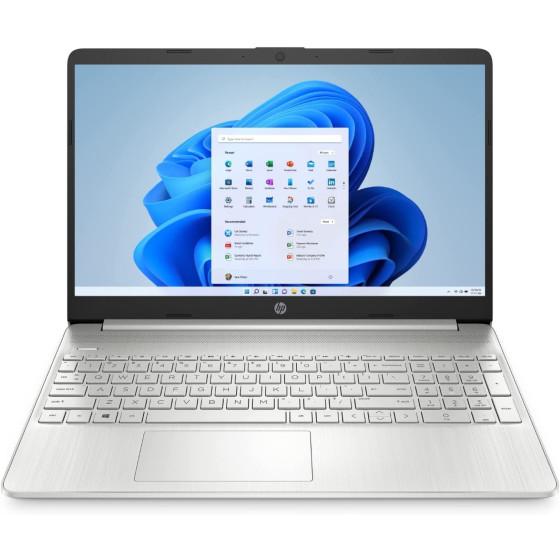 HP Laptop 15s-fq3207ng 39,62 cm (15,6 Zoll) Full HD Notebook, Intel Celeron N4500, 4 GB RAM, 128 GB SSD, Windows 11 S Home, QWERTZ - Silber