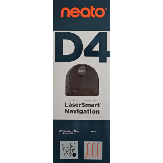Neato D4 945-0343 Botvac Connected D450 Staubsaugerroboter, App, Alexa, schwarz