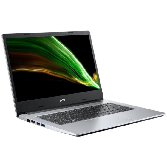 Acer Aspire 1 A114-33-C2ZF 35.5 cm (14.0") Full HD Notebook, Intel Celeron N5100, 4GB RAM, 128GB eMMC, Windows 11 S, QWERTZ Silber