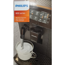 Philips EP0824/00 Kaffeevollautomat 800 Series mit klassischem Milchaufschäumer - Grau