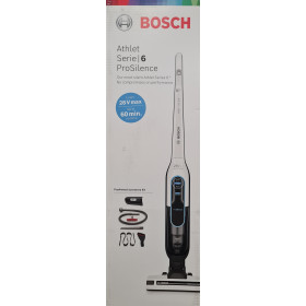 Bosch Athlet ProSilence BKH86SIL1 kabelloser Akku-Staubsauger, beutellos, 28V, extra leise, inkl. Zubehör-Set, bis zu 60 Min. Laufzeit - Weiß