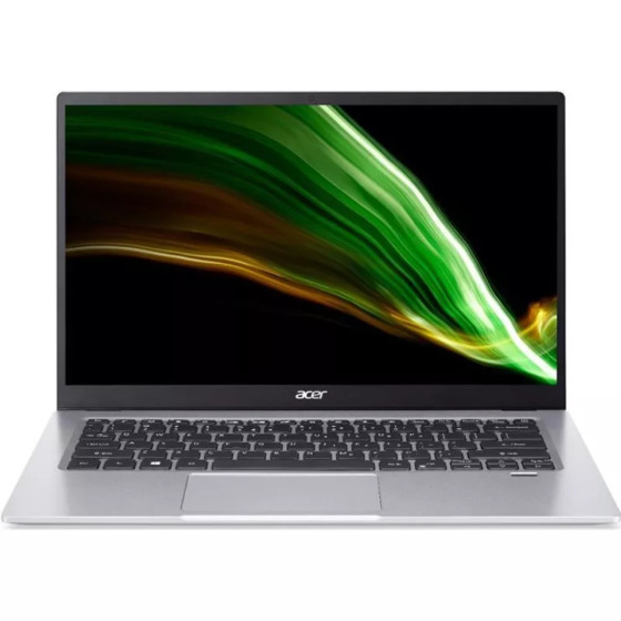 Acer Swift 1 SF114-34 35.6 cm (14") Full HD Notebook, Pentium Silver N6000, 8 GB RAM, 128 GB eMMC, QWERTZ Silber