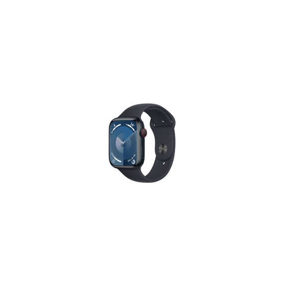 Apple Watch Series 9 Alu 45 mm GPS+ Cellular Mitternacht mit Sportarmband