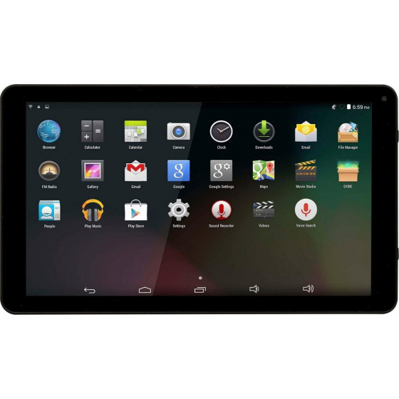 Denver TAQ-10253 25,65cm (10.1") Tablet, 4 Core CPU, 1 GB Ram, 16GB Flash, Android Schwarz