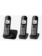 Panasonic KX-TGC 463GB - DECT-Telefon - Kabelgebundenes Mobilteil - Freisprecheinrichtung - 120 Eintragungen - Anrufer-Identifikation - Schwarz