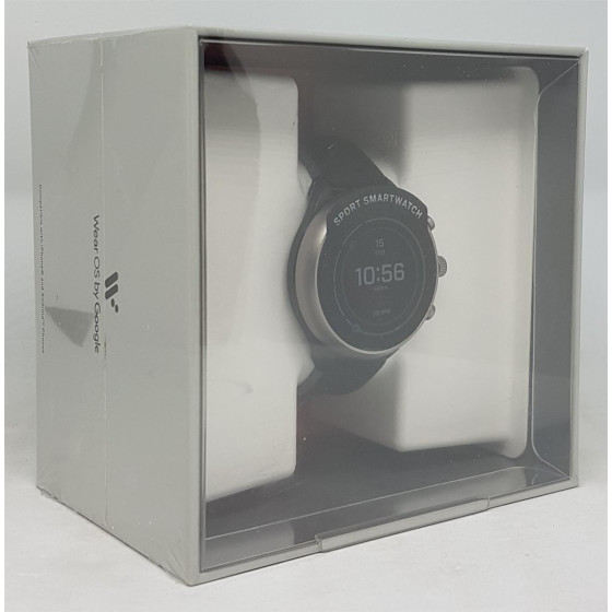 Fossil FTW6024 Sport Smartwatch, Aluminium, Silikon, 190 mm, Schwarz/Grau