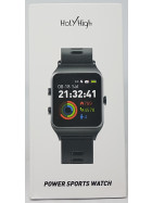 HolyHigh P1C Power Sports Watch, Fitness Tracker, Sport Uhr mit GPS, Herzfrequenzmessung, Schrittzähler, Schwarz