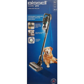 BISSELL 2899N Icon 21V kabel- und beutelloser Handstaubsauger, Schwarz/Blau