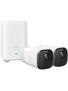 Anker eufy Security eufyCam 2 kabelloses 2-Kamera Sicherheitssystem, Doppel-Kamera-Set, 1080p, Nachtsicht, Weiß