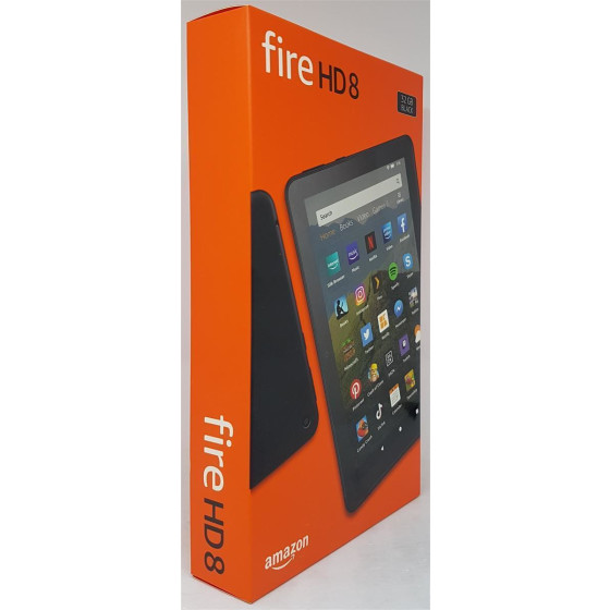Amazon Fire HD 8 Tablet 2020 mit Alexa 20,32cm (8 Zoll) HD-Display 32 GB mit Spezialangeboten, Schwarz