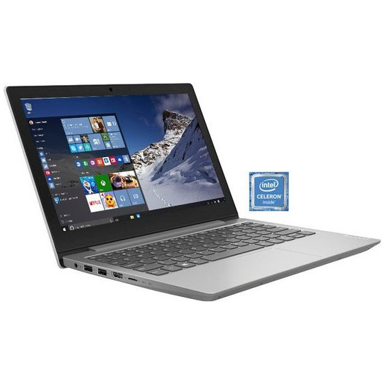 Lenovo IdeaPad 1 11IGL (81VT003FGE) 29,46 cm (11,6 Zoll) HD Notebook, Intel Celeron N4020, 4 GB RAM, 128GB SSD, Windows 10 S Home, QWERTZ, Grau