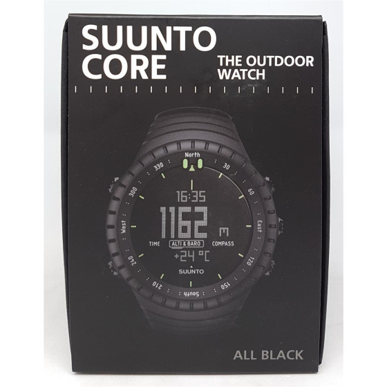 Suunto Core All Black Outdoor Uhr für alle Höhenlagen
